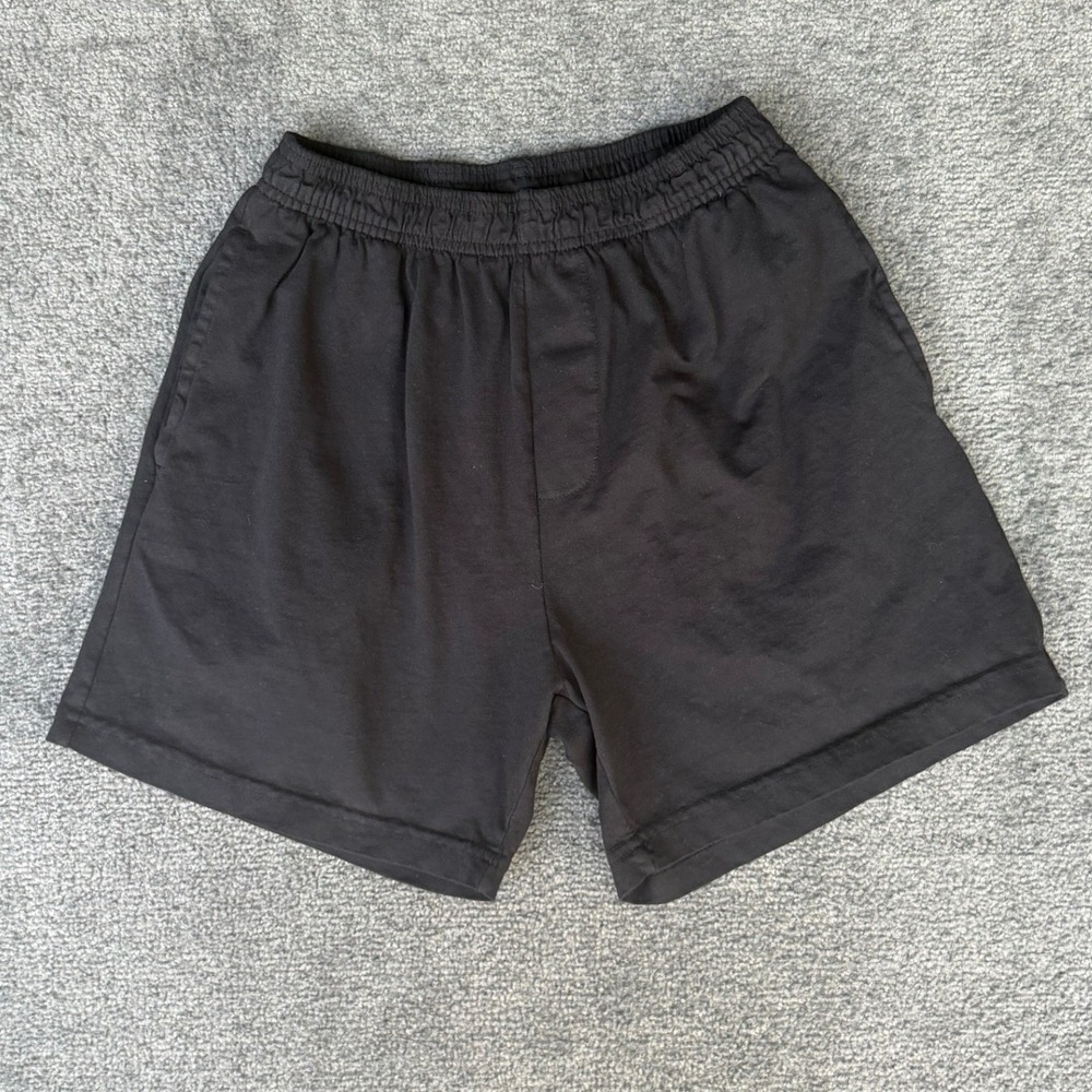 Talentless Mens Black Cotton Elastic Waist Lounge Shorts Size M 3652